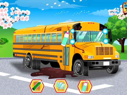 School Bus Car Wash android App screenshot 1